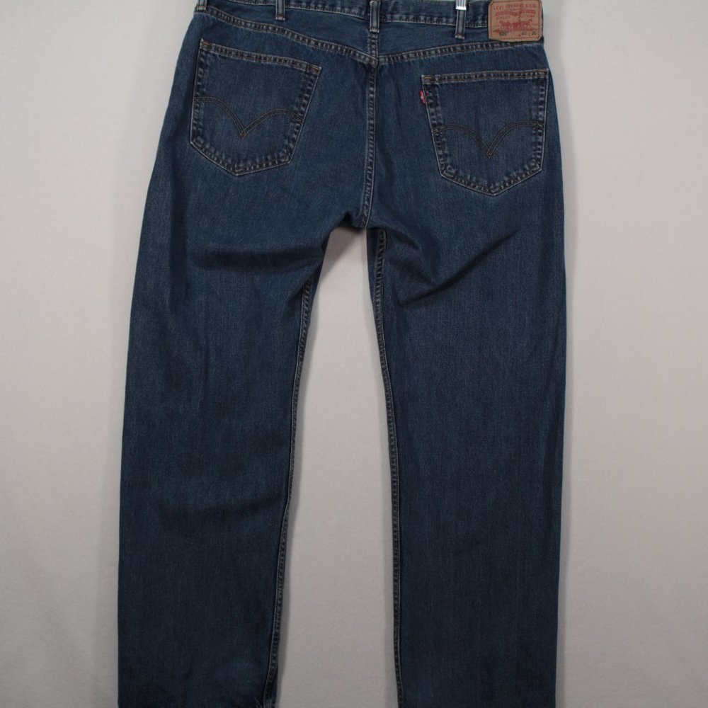Levi's 505 Jeans Men's Tag Size 40 x 30 Blue Denim Straight Fit - Picture 10 of 15